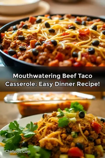 Mouthwatering Beef Taco Casserole: Easy Dinner Recipe!