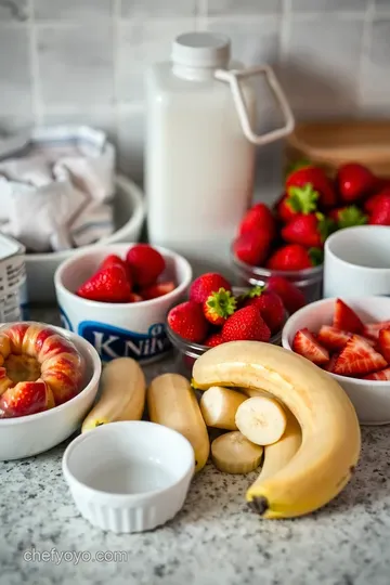 Peach Strawberry Bliss Smoothie ingredients