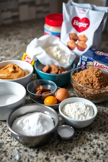 Peanut Butter Cookies Stuffed with Peanut Butter Cups ingredients