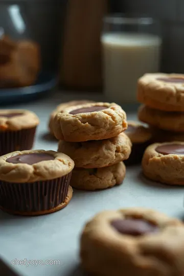 Peanut Butter Cookies Stuffed with Peanut Butter Cups presentation