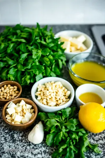 Peppery Arugula Pesto: A Fresh Twist on a Classic Sauce ingredients