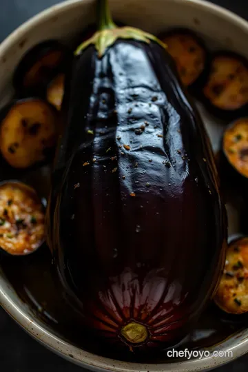Perfectly Roasted Whole Eggplant: A Taste of the Mediterranean presentation