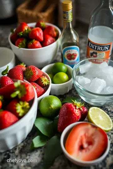 Refreshing Strawberry Daiquiri Cocktail Mix Recipe ingredients