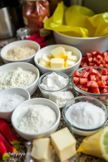 Rhubarb Pie Delight: A Classic British Treat ingredients