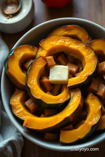 Roasted Acorn Squash with Maple Butter Glaze presentation