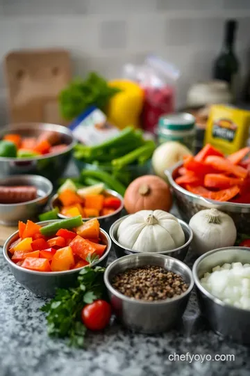 Sausage Pepper and Onion Skillet ingredients