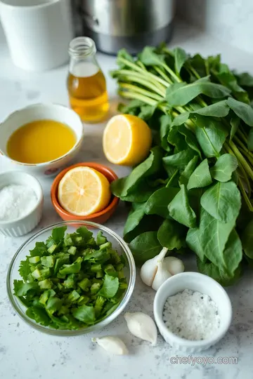 Sautéed Mangold Chard with Garlic and Lemon ingredients