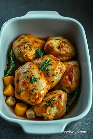 Savoury Herb and Garlic Oven-Baked Chicken presentation