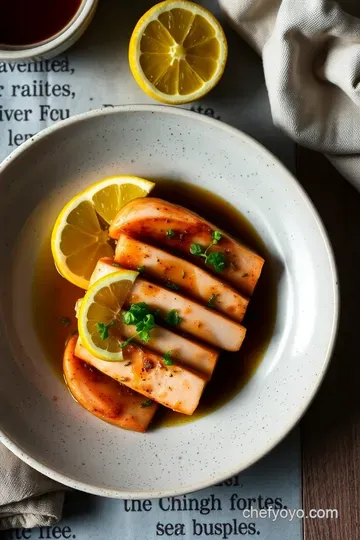 Seared Albacore Tuna with Citrus Soy Glaze presentation