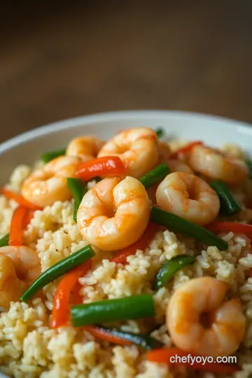 Shrimp Stir Fry with Rice: A Quick and Zesty Delight presentation