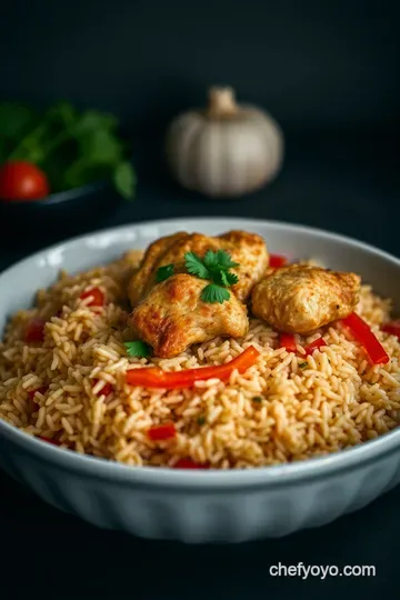 Simple and Savory Arroz con Pollo: A Comforting Spanish Classic presentation