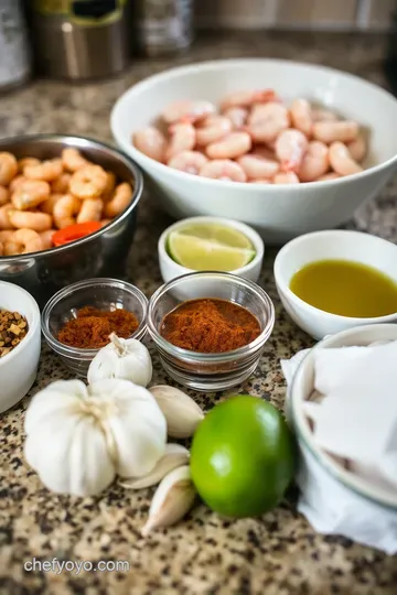 Sizzling Shrimp Fajitas with Peppers & Onions ingredients