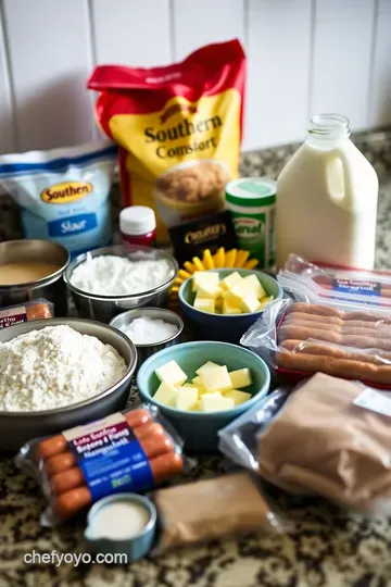 Southern Comfort: Homemade Sausage Biscuits and Gravy ingredients