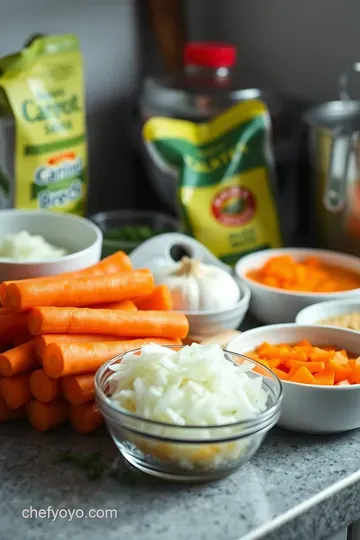 Spiced Carrot and Ginger Soup ingredients