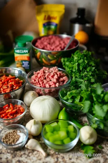 Spicy Salsa Verde Mexican Lasagna ingredients