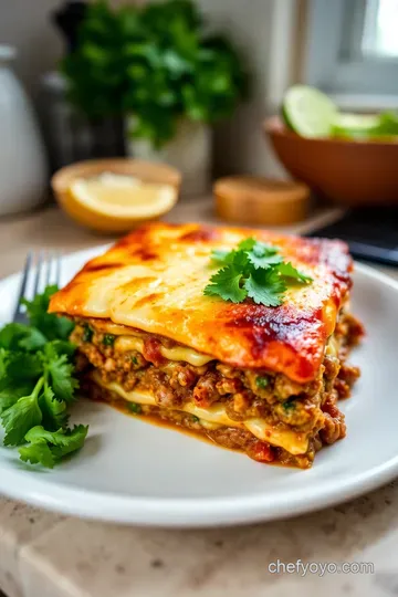 Spicy Salsa Verde Mexican Lasagna steps