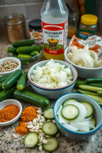 Sweet & Tangy Bread and Butter Cucumber Pickles ingredients