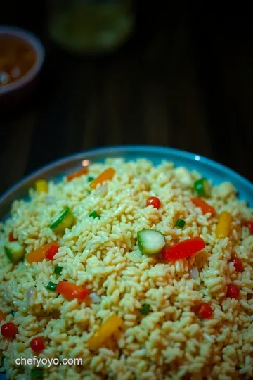 Thai Chicken Fried Rice with a Zing presentation