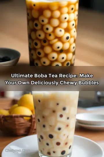 Ultimate Boba Tea Recipe: Make Your Own Deliciously Chewy Bubbles