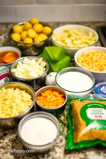 Ultimate Cheesy Oven-Baked Potatoes ingredients