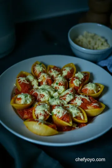 Ultimate Cheesy Ricotta Stuffed Shells presentation