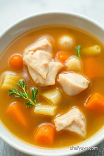 Velvety Pressure Cooker Chicken Broth presentation