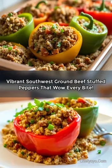 Vibrant Southwest Ground Beef Stuffed Peppers That Wow Every Bite!