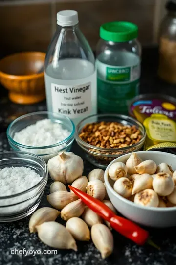 Zesty Pickled Garlic: A Tangy Addition to Any Dish ingredients