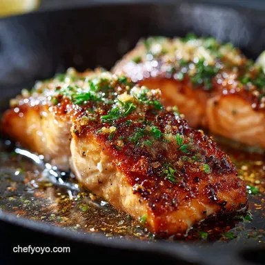 The Ultimate 15Minute Crispy Garlic Butter Pan Seared Salmon