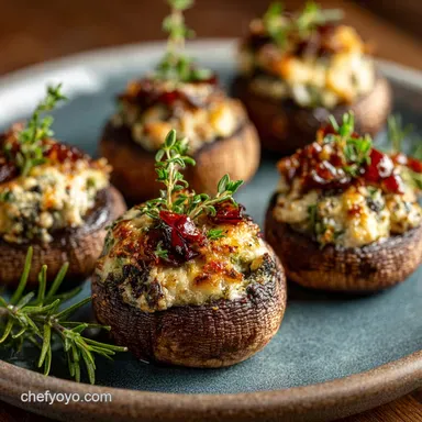 Lazy Stuffed Mushrooms 5-Ingredient Creamy Weeknight Appetizer