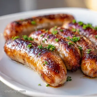 Bratwurst in Air Fryer in 20 Minutes - Crispy Sausage Recipe Card