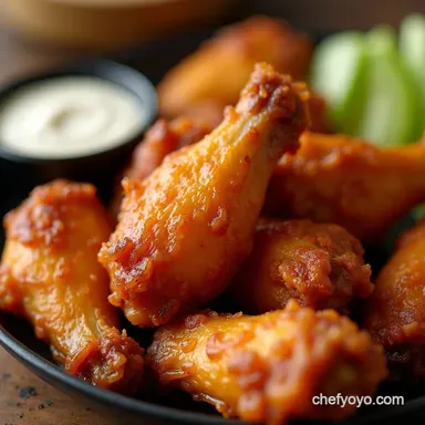 Air Fryer Buffalo Wings Ready in Under 30 Minutes Recipe Card