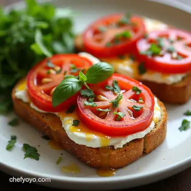 Air Fryer Cottage Cheese Tomato Toast HighProtein Lunch in Minutes