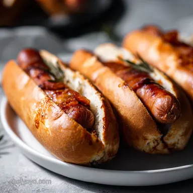 Air Fryer Hot Dogs Crispy Perfection in Minutes Recipe Card