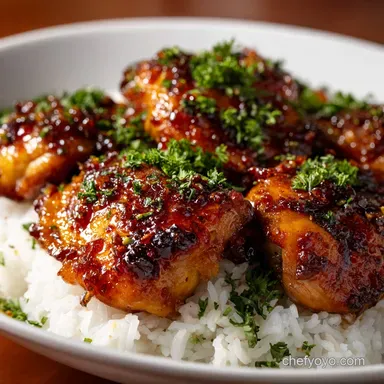 Air Fryer AsianGlazed Boneless Chicken Thighs: Sticky Weeknight Winner Recipe Card