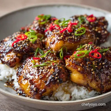 Air Fryer AsianGlazed Boneless Chicken Thighs: Sticky Weeknight Winner