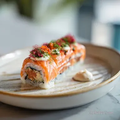 Alaska Sushi Roll Recipe in 35 Minutes Recipe Card