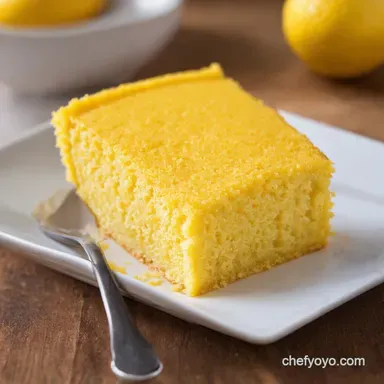 Cool Off On a Hot Day Limoncello Lemon Polenta Cake Recipe Card