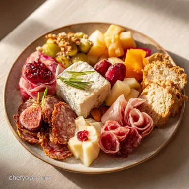Artisan Charcuterie Board Recipe for 8 Servings Recipe Card