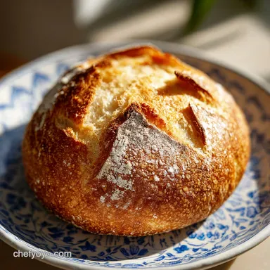 Sourdough Bread Recipe: Artisan Loaf with Crunchy Crust Recipe Card