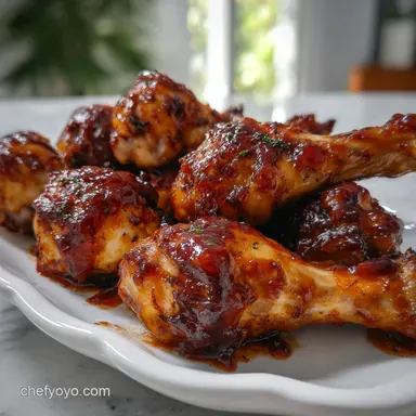 Asian Glazed Chicken Drumsticks Skinnytaste: Sticky Sweet Recipe Card