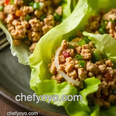 Asian Ground Turkey Lettuce Wraps: My Quick & Healthy Go-To! Recipe Card