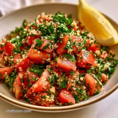 Tabbouleh with Fine Bulgur
