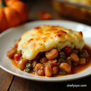 Autumn Harvest Chicken Shepherds Pie Fall Cozy Dinners Recipe Card