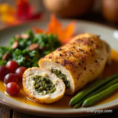 Healthy Fall Dinners Autumns Embrace Stuffed Chicken Recipe Card