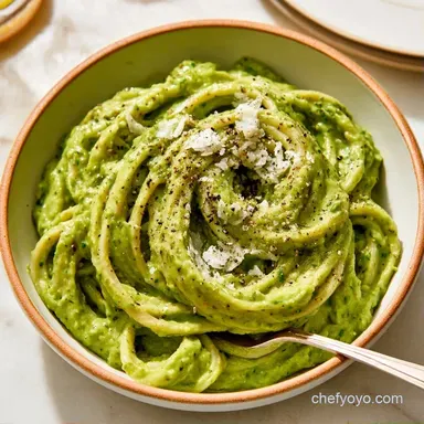 Avocado Alfredo in 25 Minutes Recipe Card
