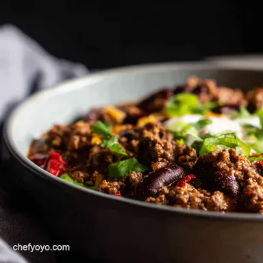 AwardWinning Ground Beef Chili My Weeknight Secret Recipe Card