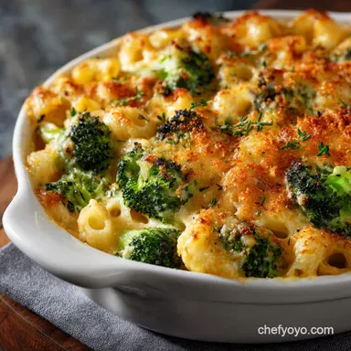 Baked Broccoli Macaroni and Cheese: The Ultimate Creamy Comfort Recipe Card