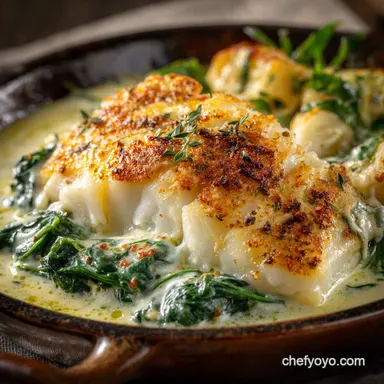 Fish Florentine: The Ultimate Creamy Baked Cod Recipe