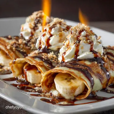 Banana Foster Crepes: Decadent Flamb&eacute;ed Dessert or Brunch Treat